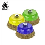 Crimped ইস্পাত তারের কাপ ব্রাশ