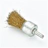 Crimped Shaft Wire Brass Brush