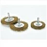 Crimped Shaft Wire Brass Brush